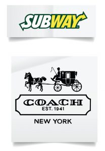 logos subway and coach