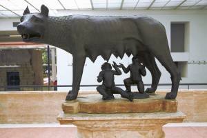 Remus, Romulus and the she-wolf,  Capitoline museum, Rome